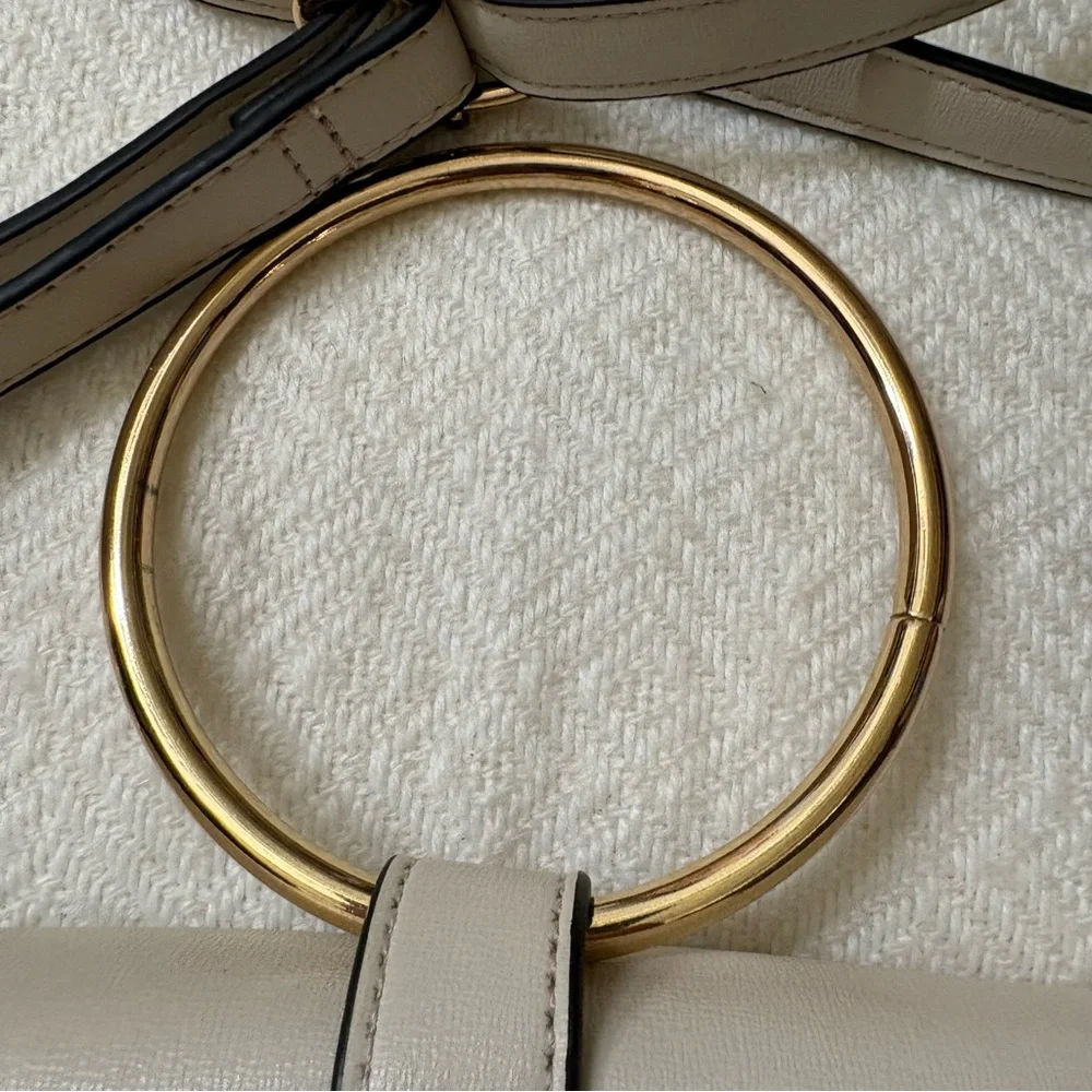 Marc New York Andrew Marc Cream Pearl Detail Crossbody Purse - Picture 10 of 16